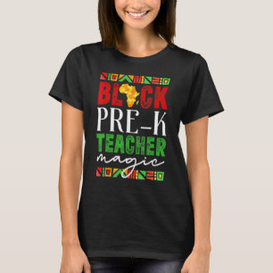 Camiseta Professor Preto Pré-K Magic Black History Mês