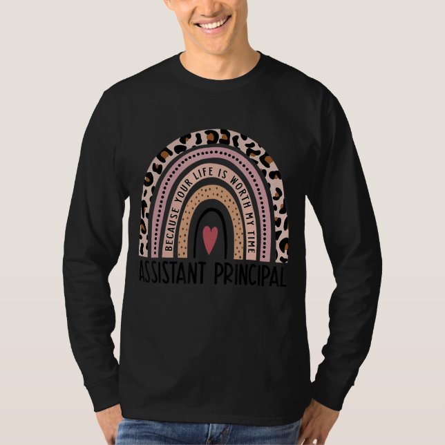 Camiseta Professor Principal Assistente do Arco-Íris de Leo (Frente)