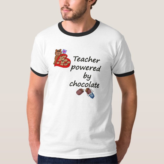 Camiseta Professor psto pelo chocolate (Frente)