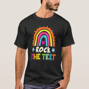 Camiseta Professor Que Testa Rock The Test Enaching Student