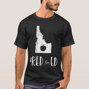 Camiseta Professor Red Para Educação Pública Ed Idaho