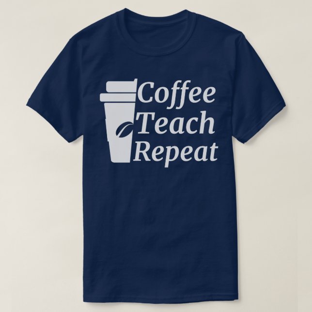Camiseta Professor Repito Ensino de Café (Frente do Design)