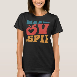 Camiseta Professor Retro em Groovy Inspirational Feliz de v