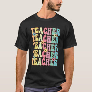 Camiseta Professor Retro Groover Inspirational Colorful Bac