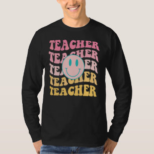 Camiseta Professor Retro Inspirador Colorido Ensino Fundame