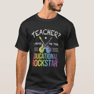 Camiseta Professor ROCKIN 'Definição ROCKSTAR EDUCACIONAL I