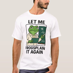 Camiseta Professor sapo - Cartoon de Quadro de Quadrinhos E