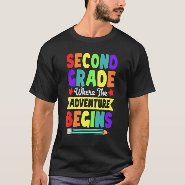 Camiseta Professor Segundo Grau A Aventura Começa De Volta  (Frente)
