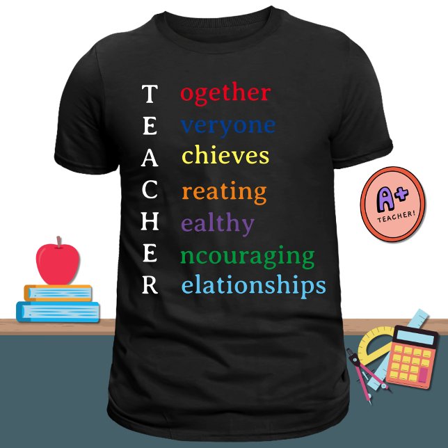 Camiseta Professor Sigla Diversão Apreciação de Professor (Criador carregado)