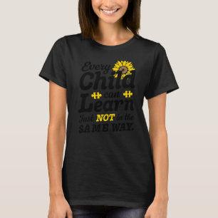 Camiseta Professor SPED Cada Criança Pode Aprender Não No