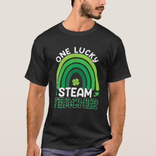 Camiseta Professor STEAM Rainbow Dia de São Patrício One Lu