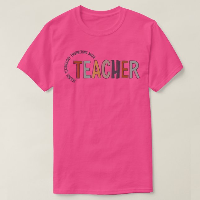 Camiseta Professor Stem Life Steminist Love Science de volt (Frente do Design)