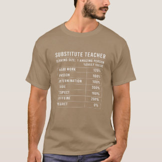 Camiseta Professor substituto Dia de escola menino