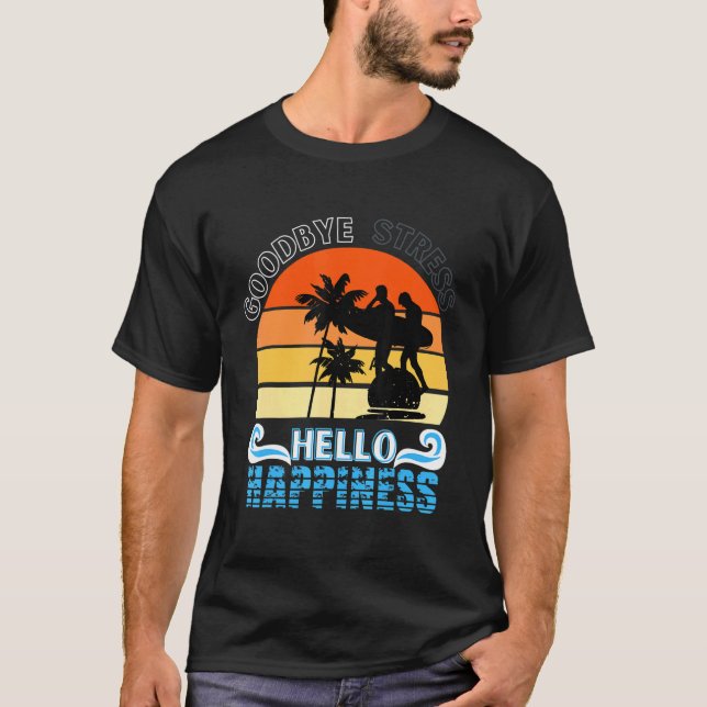 Camiseta Professor Summer Goodbye Stress Alô Feliz Final (Frente)