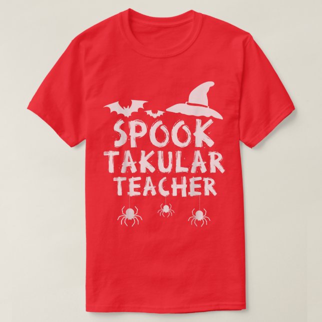 Camiseta Professor Takular Spook Professor de Halloween (Frente do Design)