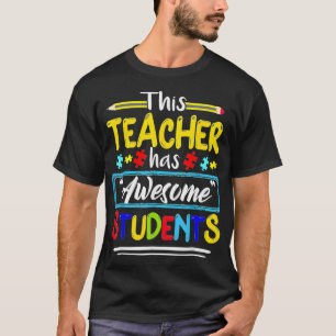 Camiseta Professor tem um Pu de Consciência Autista dos Es