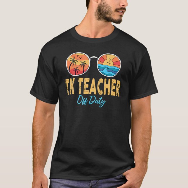 Camiseta Professor Tk Desligado Óculos De Sol No Dia Passad (Frente)