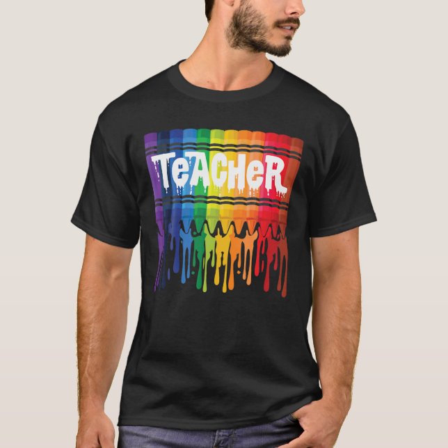 Camiseta Professor, Traga-Lhe O Professor Do Arco-Íris. (Frente)