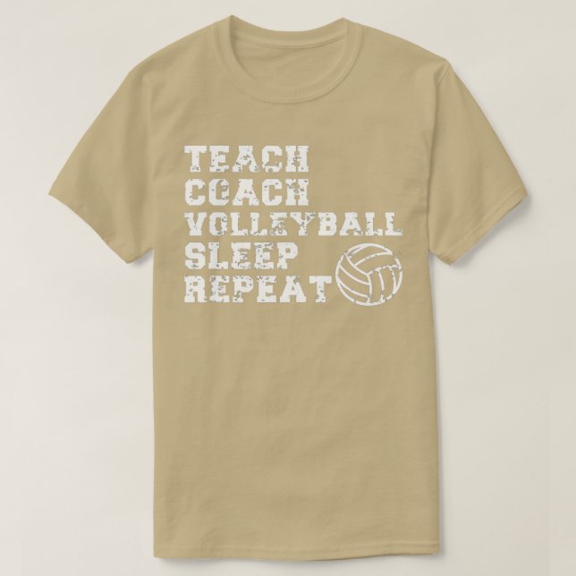 Camiseta Professor treinador Engraçado Voleibol (Frente do Design)