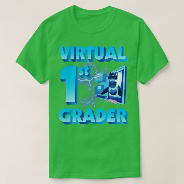 Camiseta Professor universitário de 1rua Virtual Feliz De V (Frente do Design)