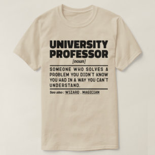 Camiseta Professor universitário Instrutor de classe Noun E