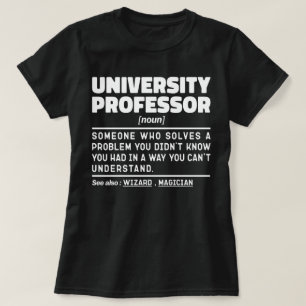 Camiseta Professor universitário Instrutor de classe Noun E