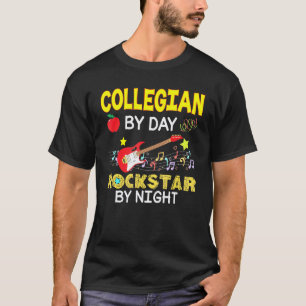 Camiseta Professor Universitário Professor De Dia Rockstar