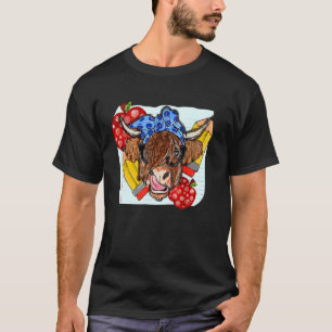 Camiseta Professor Vaca das Terras Altas Ocidental País Div