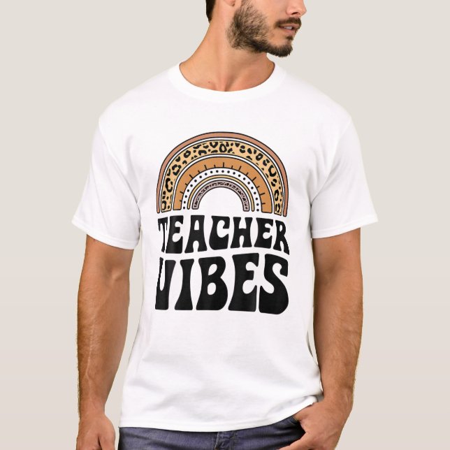 Camiseta Professor Viba Primeiro Dia De Volta À Escola Leop (Frente)