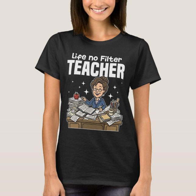 CAMISETA PROFESSOR - VIDA SEM FILTRO (Frente)