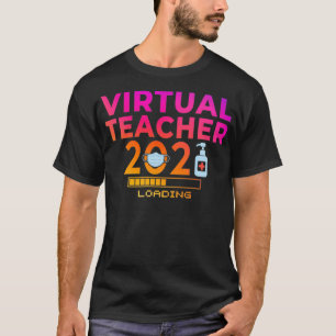 Camiseta Professor Virtual 2021 Classe Engraçada de 2021 On