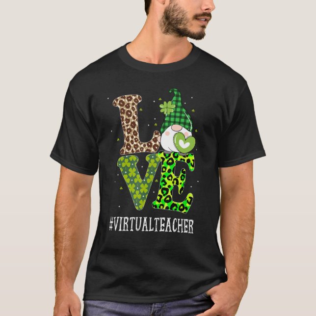 Camiseta Professor Virtual Adora Gnomo de Dia de São Patríc (Frente)