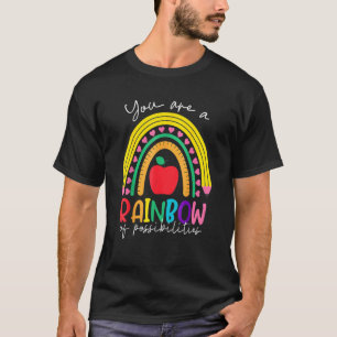 Camiseta Professor Você É Um Arco-Íris De Possibilidades Pr
