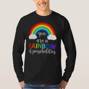Camiseta Professor Você É Um Arco-Íris De Possibilidades Pr