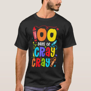 Camiseta Professora 100 Dias Cray Cray Engraçado Escola Eng