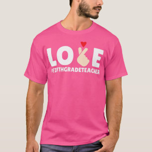 Camiseta Professora 5 Classe dia de os namorados Coreano De