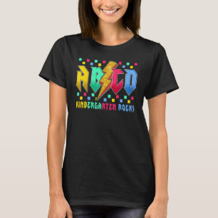 Camiseta Professora ABCD Volta À Escola Na Classe AB