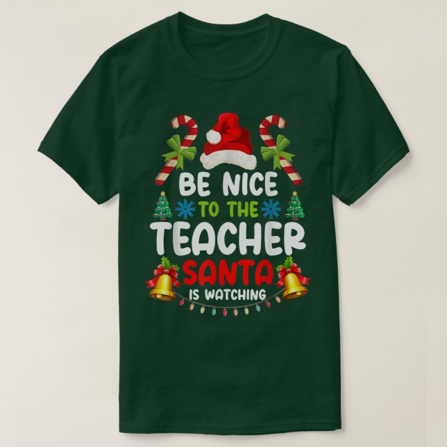 Camiseta Professora Adorável Aos Papais noeis De Professore (Frente do Design)