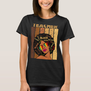Camiseta Professora Afro-Americana História Negra