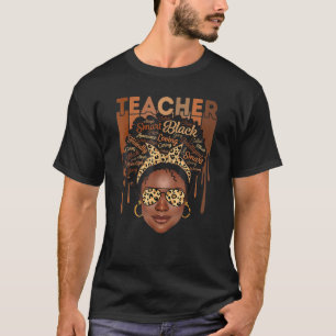 Camiseta Professora Afro-Smart African American Lo