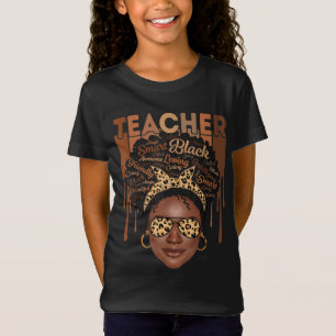 Camiseta Professora Afro-Smart African American Lo