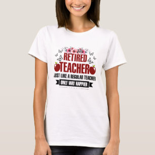 Camiseta Professora Aposentada Como Professora Regular