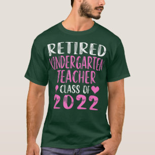 Camiseta Professora aposentada do jardim de infância 2022 C