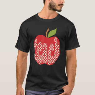 Camiseta Professora Apple De Volta À Apreciação De Professo