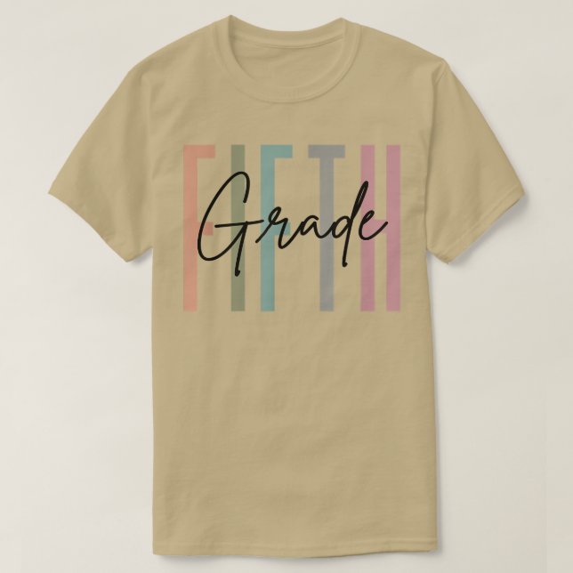 Camiseta Professora Apreciação de Professora do Quinto Grau (Frente do Design)