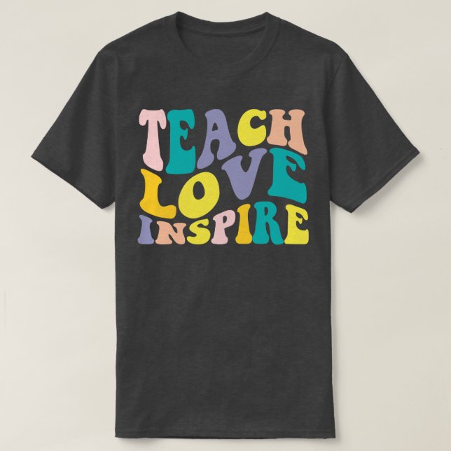Camiseta Professora Apreciação Ensino Amor Inspira Engraçad (Frente do Design)