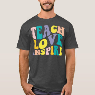 Camiseta Professora Apreciação Ensino Amor Inspira Engraçad