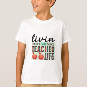 Camiseta Professora Arte Vivendo Aquela Vida De Professora