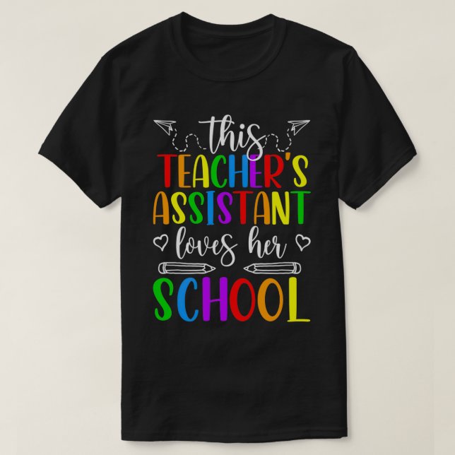 Camiseta Professora Assistente de Ensino Melhor Professora  (Frente do Design)