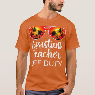 Camiseta Professora Assistente De Serviço Engraçado